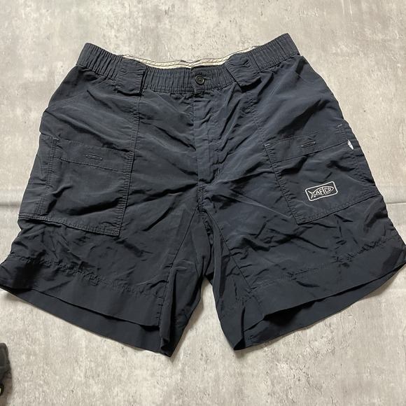 AFTCO Other - AFTCO Shorts Mens Size 28 Black Nylon Fishing Outdoor Cargo Hunting